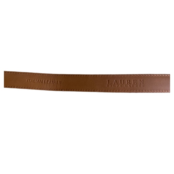Ralph Lauren Italian Leather Embossed Belt - Picture 4 of 7